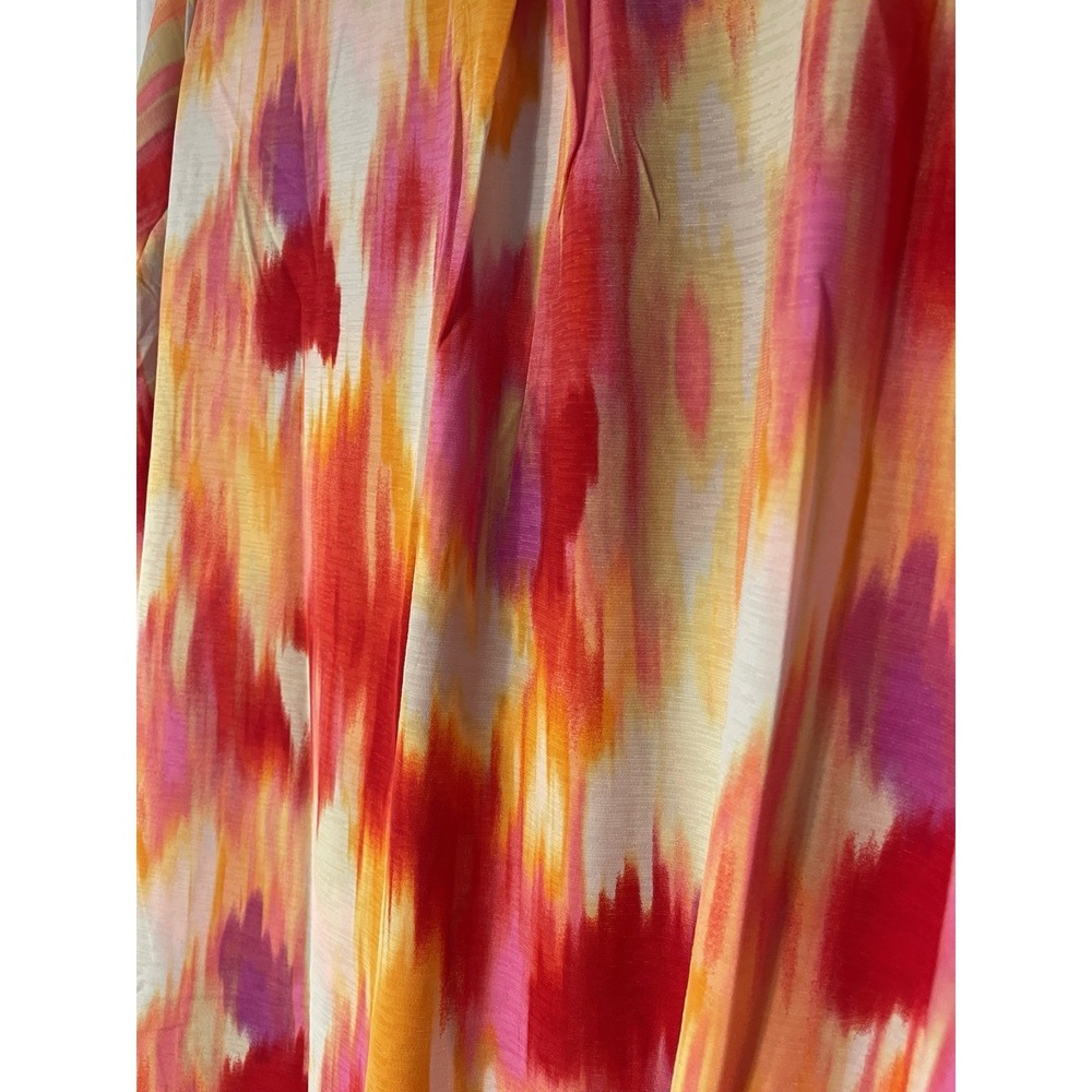 Dear Scarlett Plus Size Women's Top Blouse 3X Red Pink Orange NWT - Picture 3 of 4